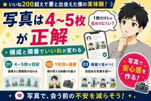 マッチングアプリの写真は何枚がベスト？構成と順番をいいね200超え経験者が解説